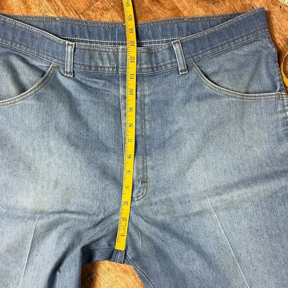 Vintage Wrangler Ankle Pants Mens 38x21 Thrashed Patina Straight High‎ Rise